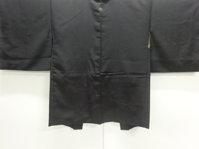 JAPANESE HAORI COAT / URUSHI / WOVEN STEAM WATER / ONE CREST